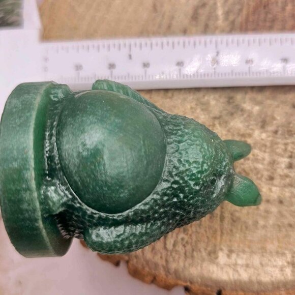 Nature Green Aventurine Carved Totoro 2.2" Decor Figure - Picture 5 of 10